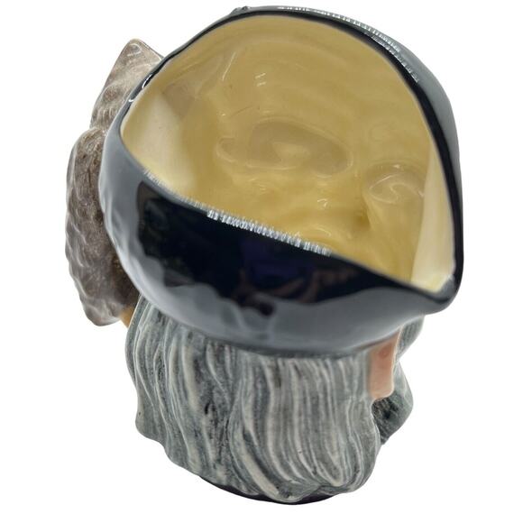 Merlin 4" Toby Jug Character Mug Miniature D.6536 Vintage 1959 Royal Doulton - Picture 5 of 15